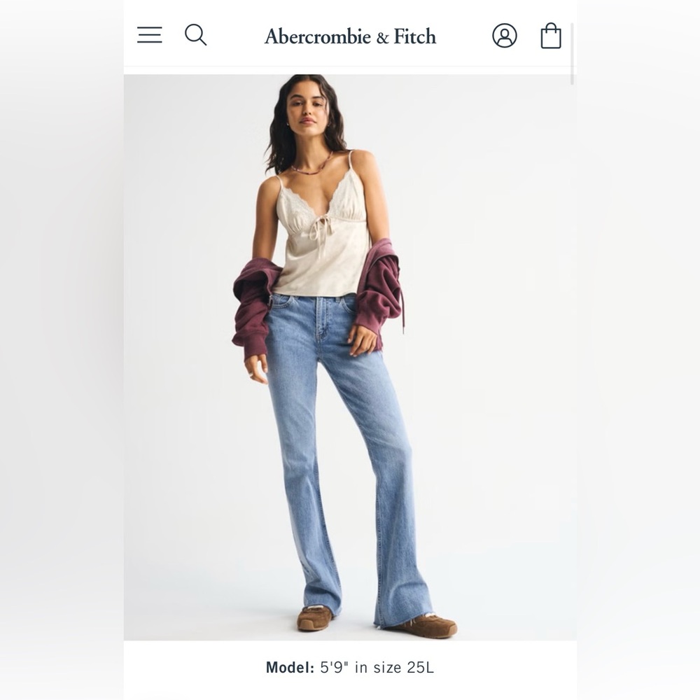 Abercrombie & Fitch Light Blue Boot Cut Women's Jeans